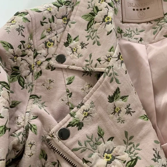 BLank NYC floral biker jacket - Picture 2 of 5